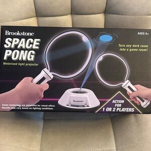 Brookstone Space Pong Interactive Light Game